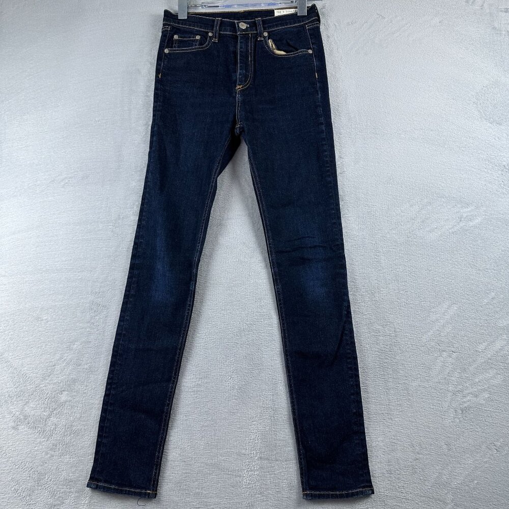 Rag & Bone Justin Skinny Jeans Womens Size 27 Mid Rise Denim W1213K520 Blue